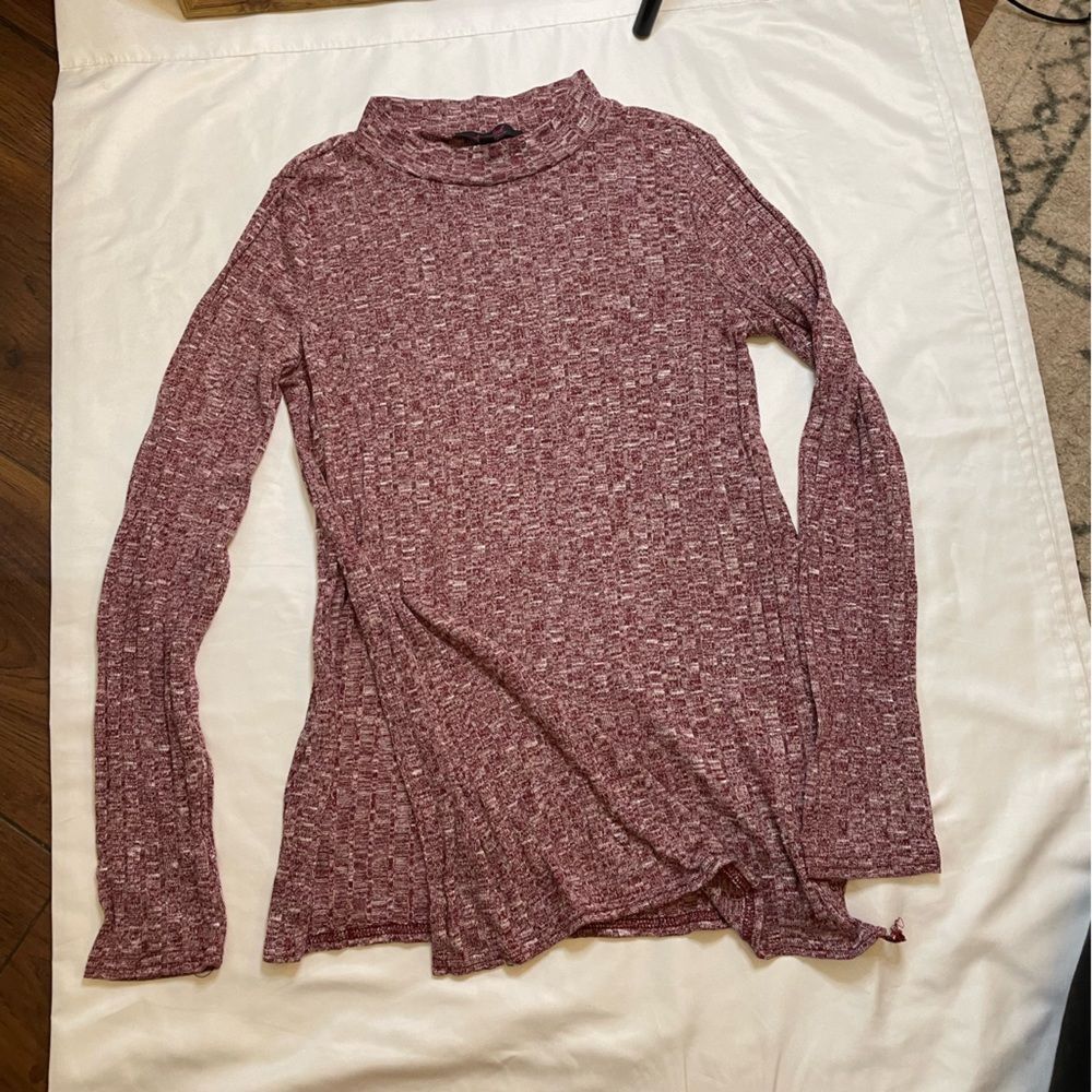Marled size medium pink/redish blouse